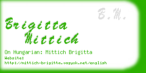 brigitta mittich business card